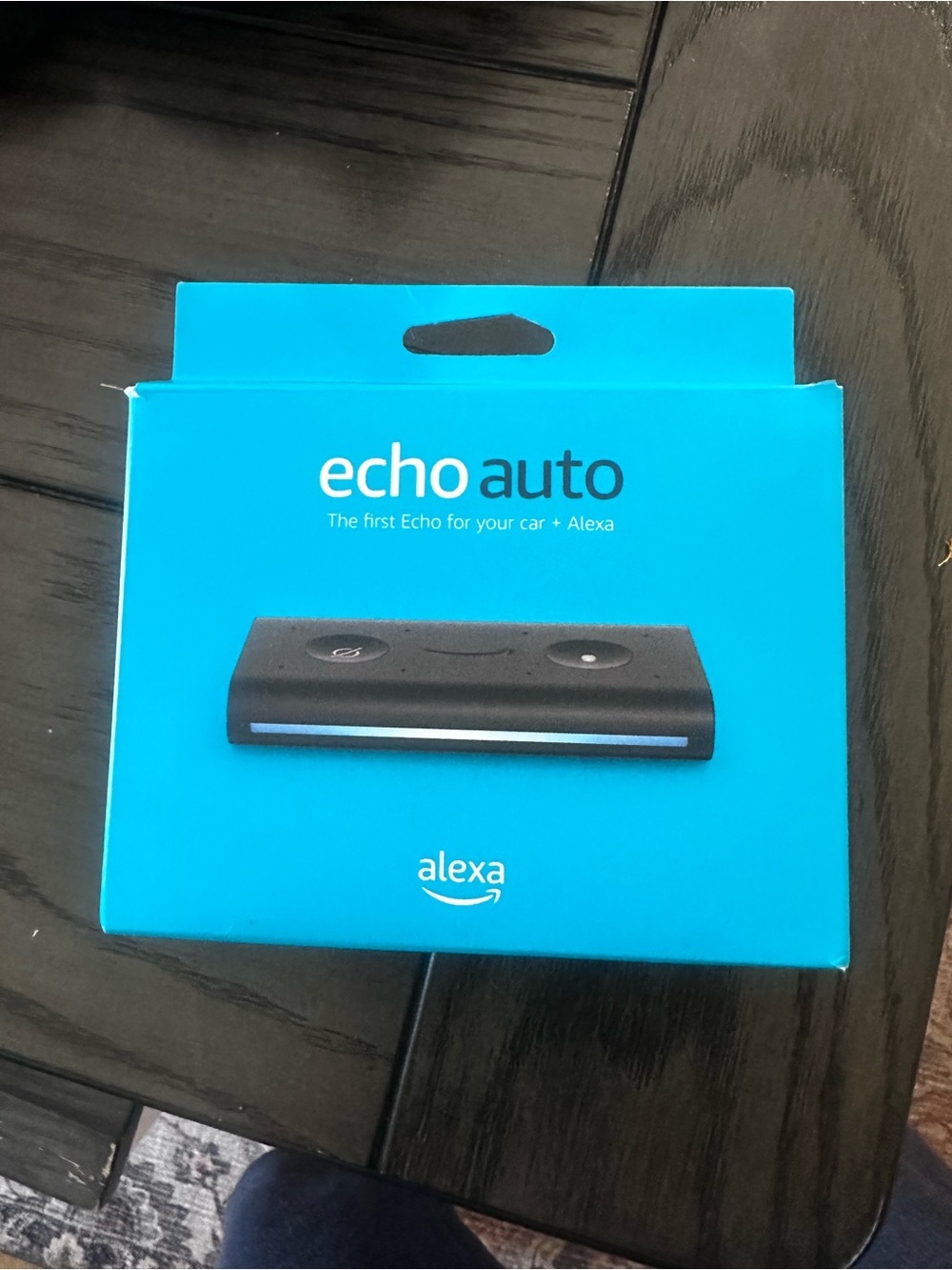 NEW never used Echo Auto Alexa Car Adapter - Black and Blue